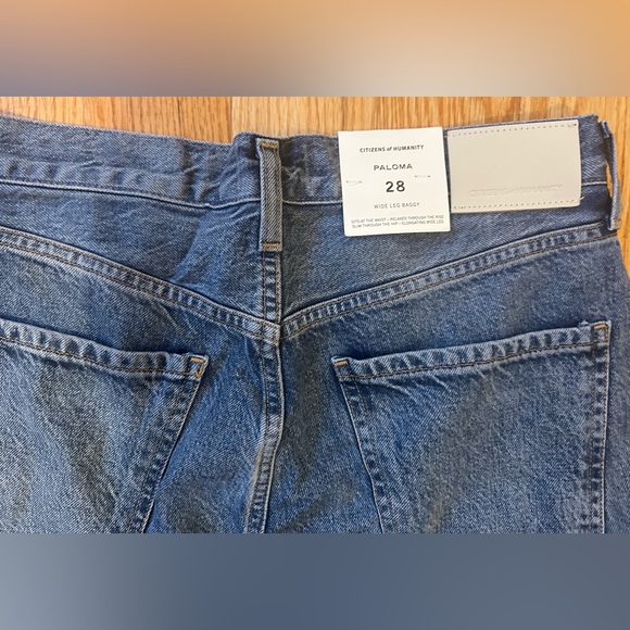 NWT Citizens of Humanity Paloma wide leg baggy jeans, size 28 - Picture 7 of 7
